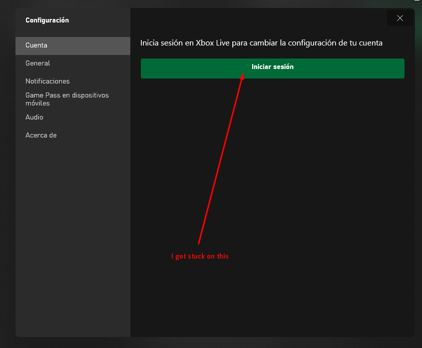 Can't sign in into xbox live account on Xbox app Windows 10 [​IMG]