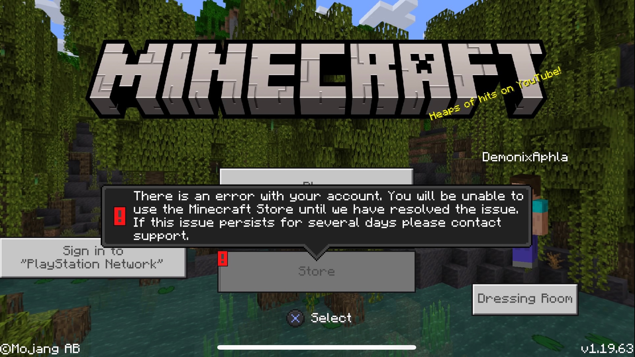 I can’t log into Minecraft on psn [​IMG]