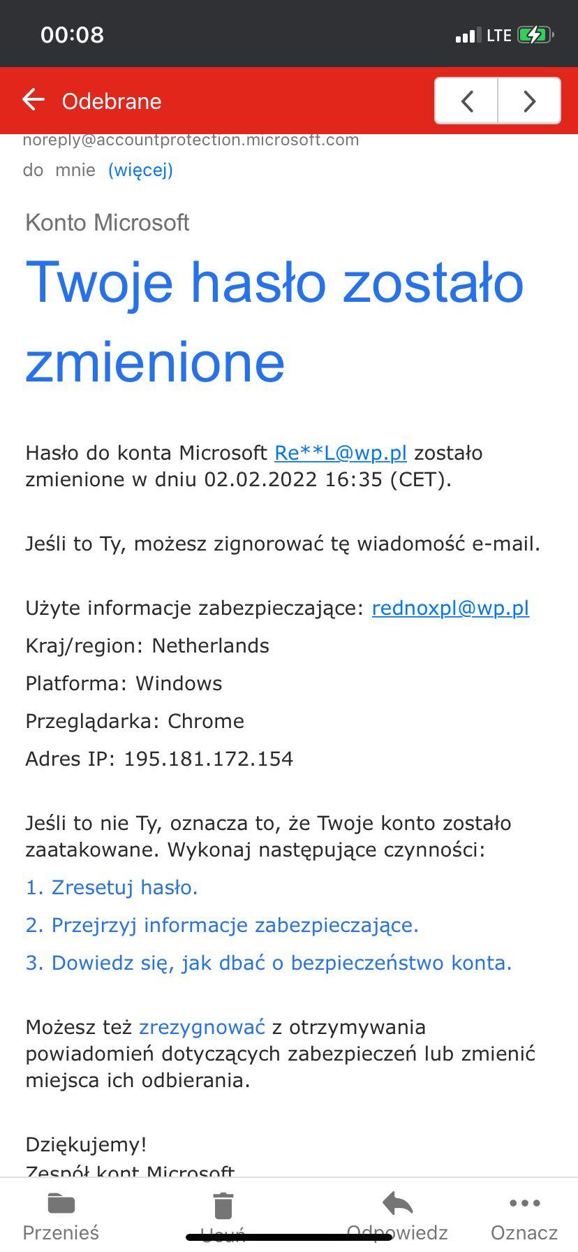 Skradzione konto Microsoft [​IMG]