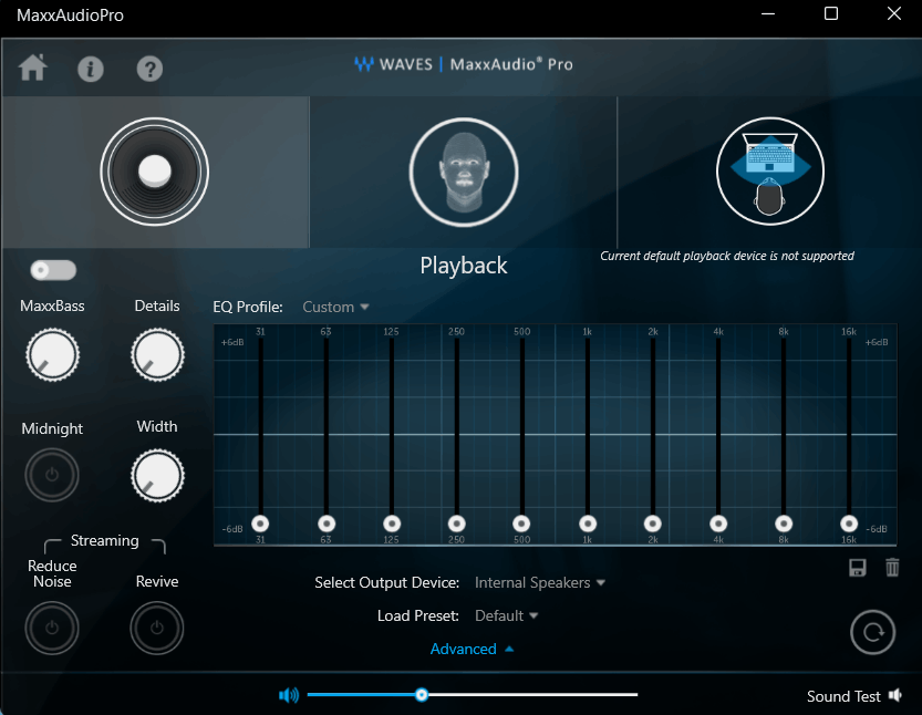 Waves Maxx Audio Pro not detecting any output device [​IMG]