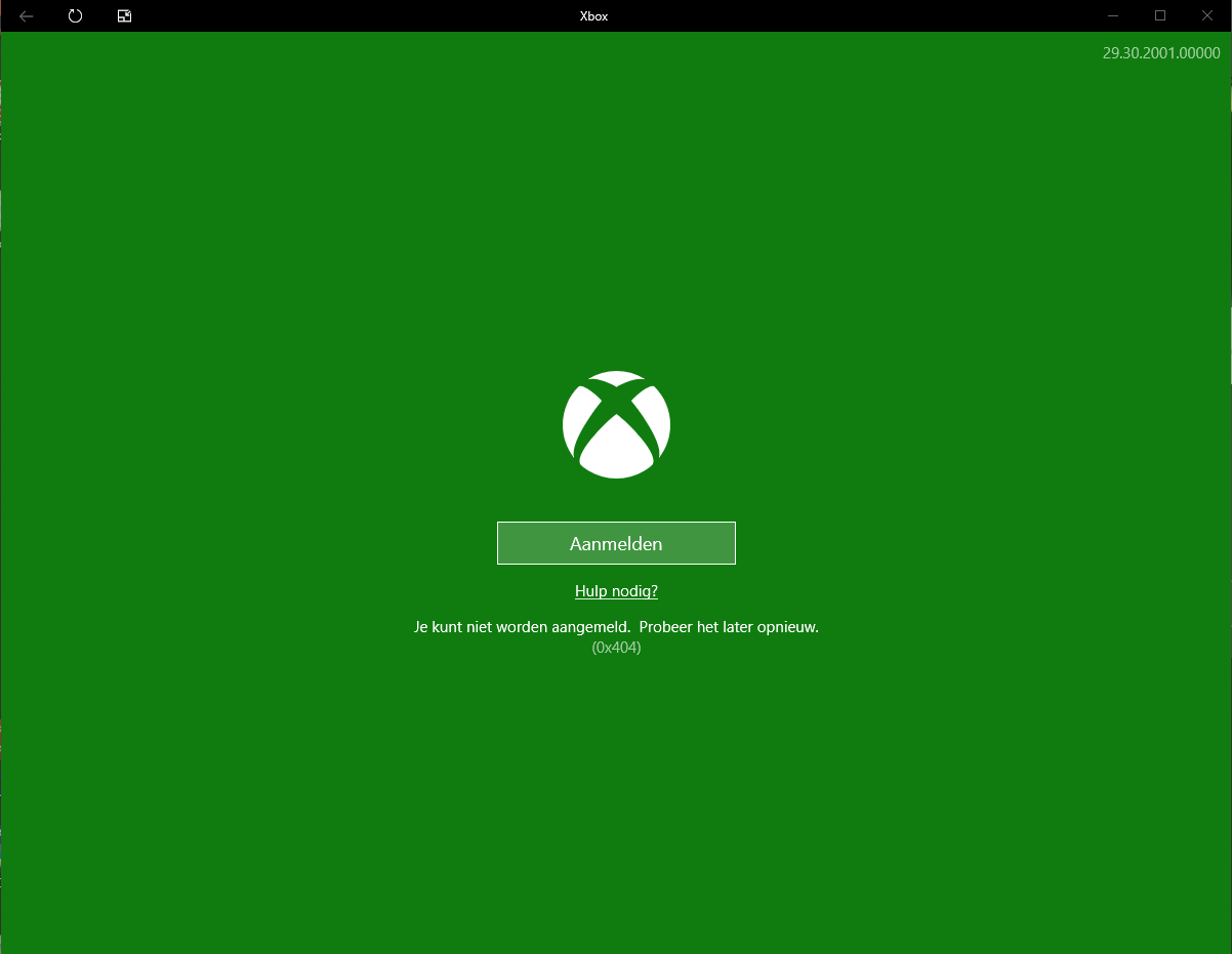 Windows 10 aniversery update 1607 xbox app code (0x409) 0x80080300 can't log in. [​IMG]