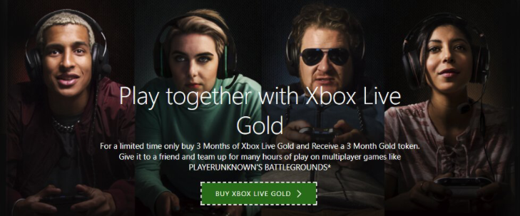 Did not receive BOGO token for buying Xbox Live Gold in Jan 2018 [​IMG]