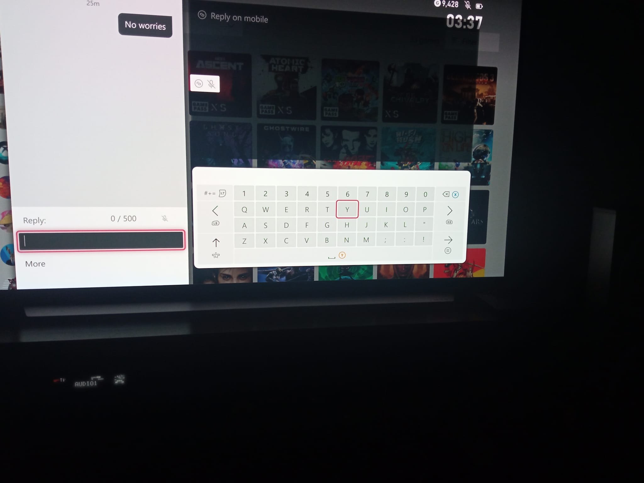 ISSUE with Virtual Keyboard on XBOX SERIES X [​IMG]