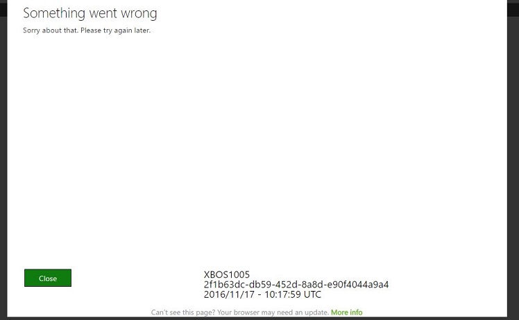 Xbox Live Gold subscription error [​IMG]