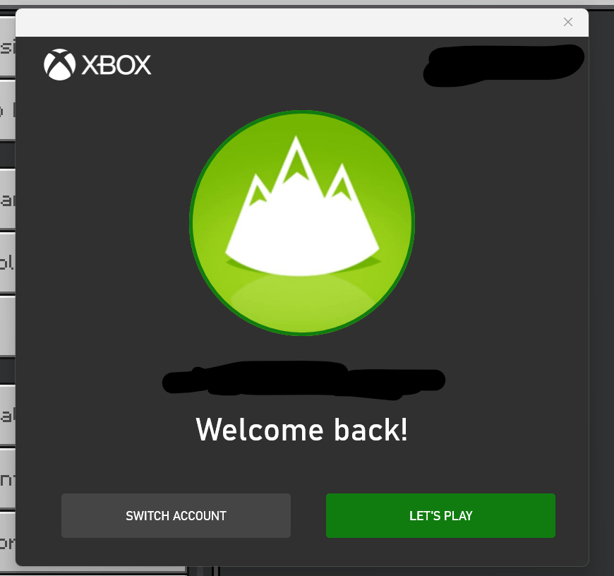 Cannot switch microsoft accounts for the xbox apps. [​IMG]