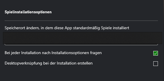 Can't change game install location in Xbox App Beta [​IMG]