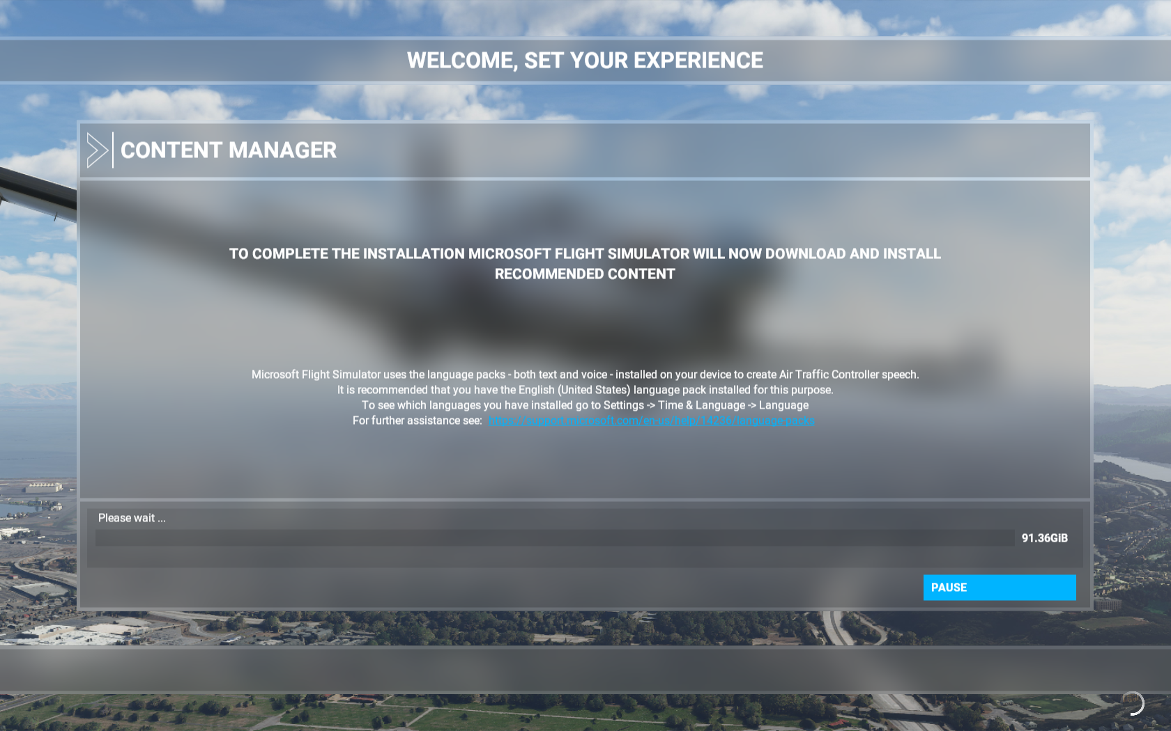 Can't install Microsoft Flight Simulator. the progress bar is stuck on 0% while trying to... [​IMG]
