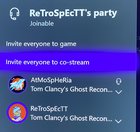 Dear Xbox Team, please move “invite party to co-stream” to the broadcast tab. I have... [​IMG]