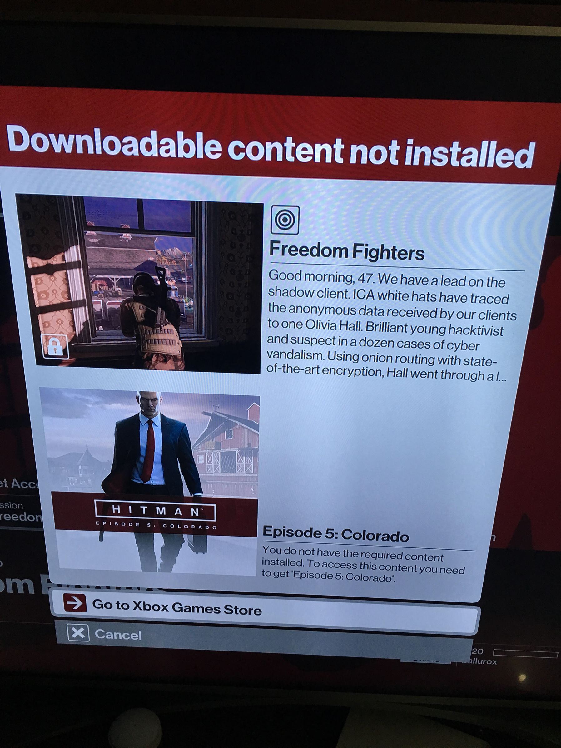 Cannot Download Episode 4 in HITMAN !!!! [​IMG]