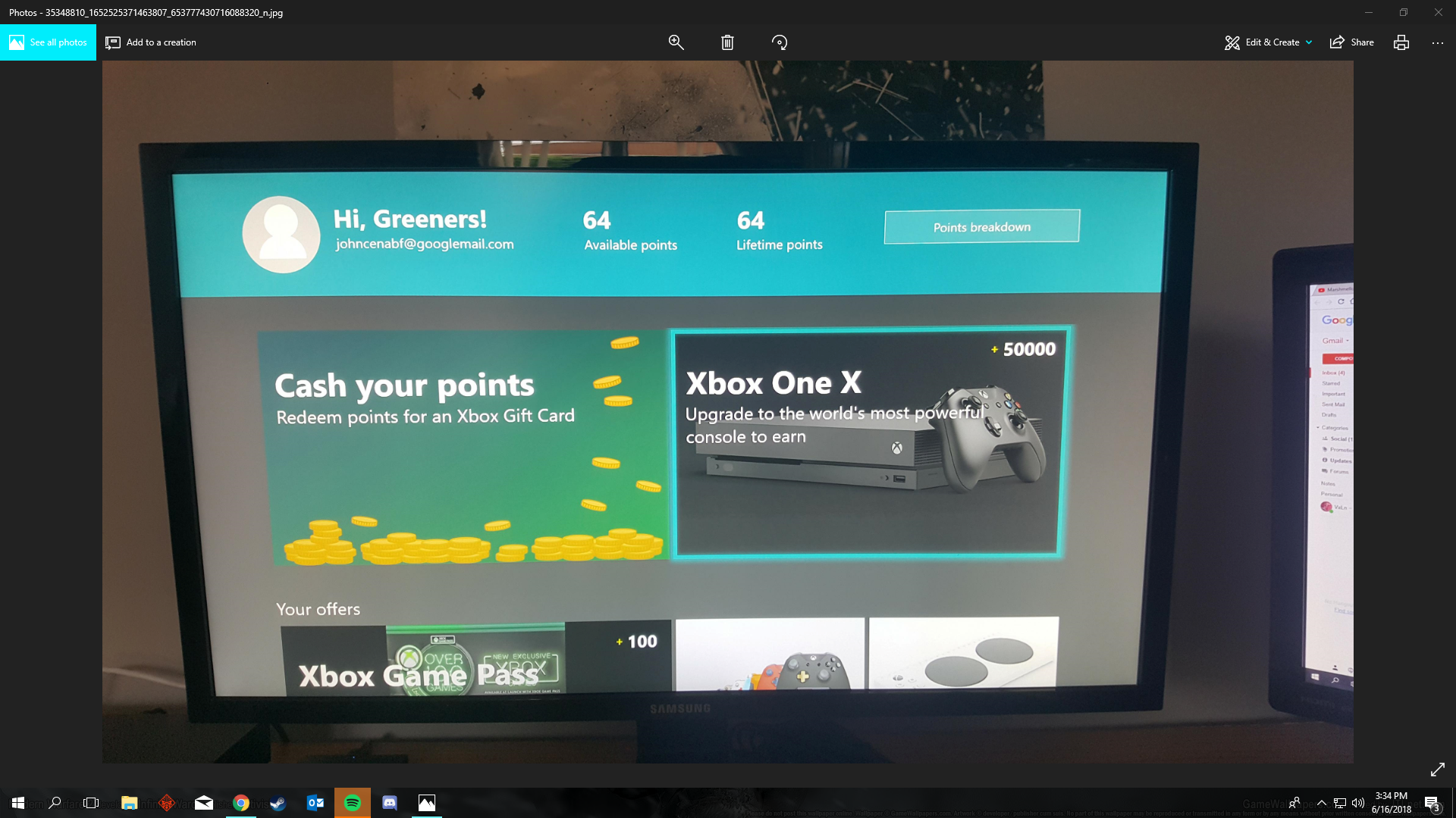 Upgrade to the Xbox One X for 50000 points. [​IMG]