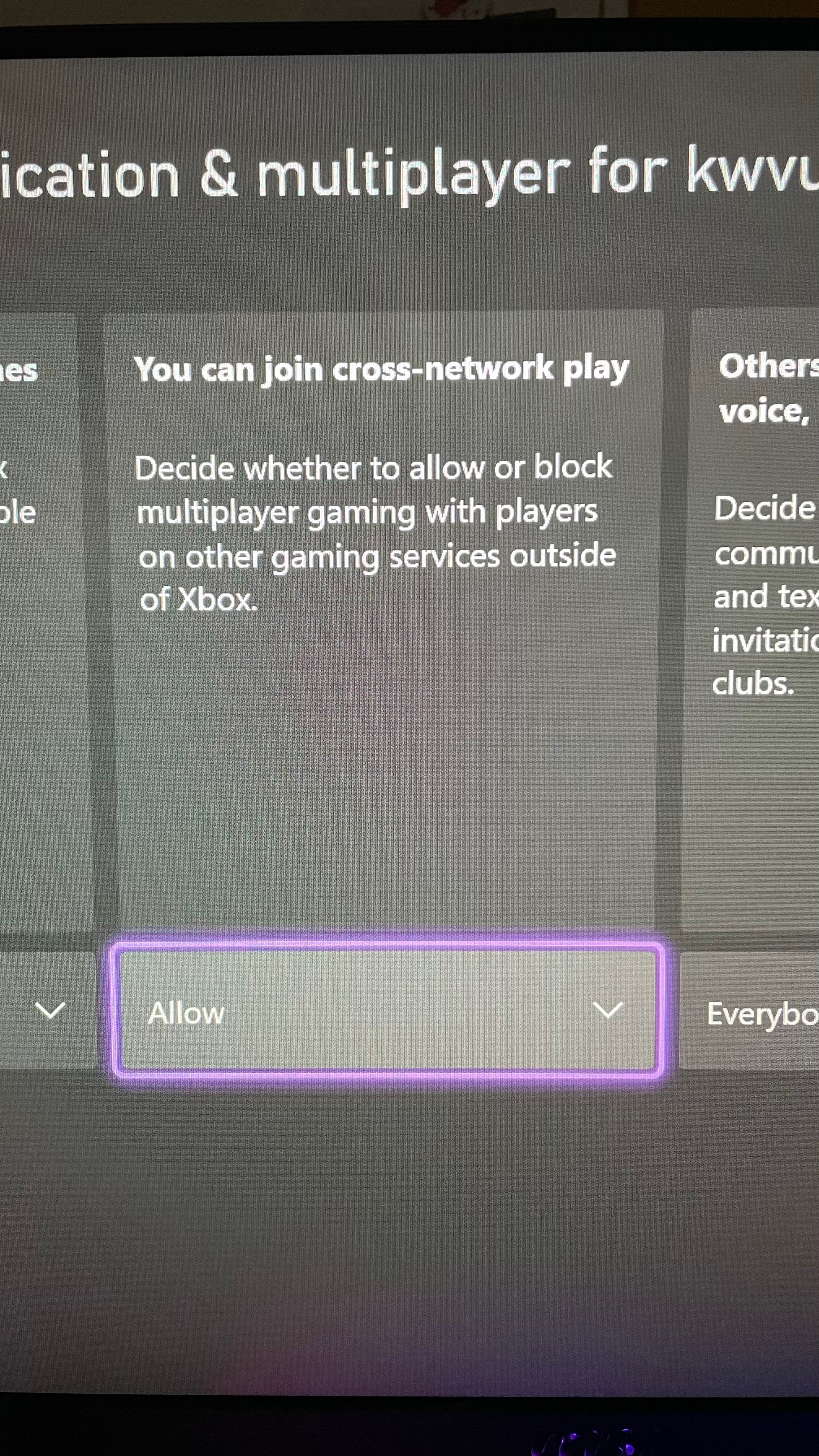Help! Games tell me cross platform play is off when it is on. [​IMG]