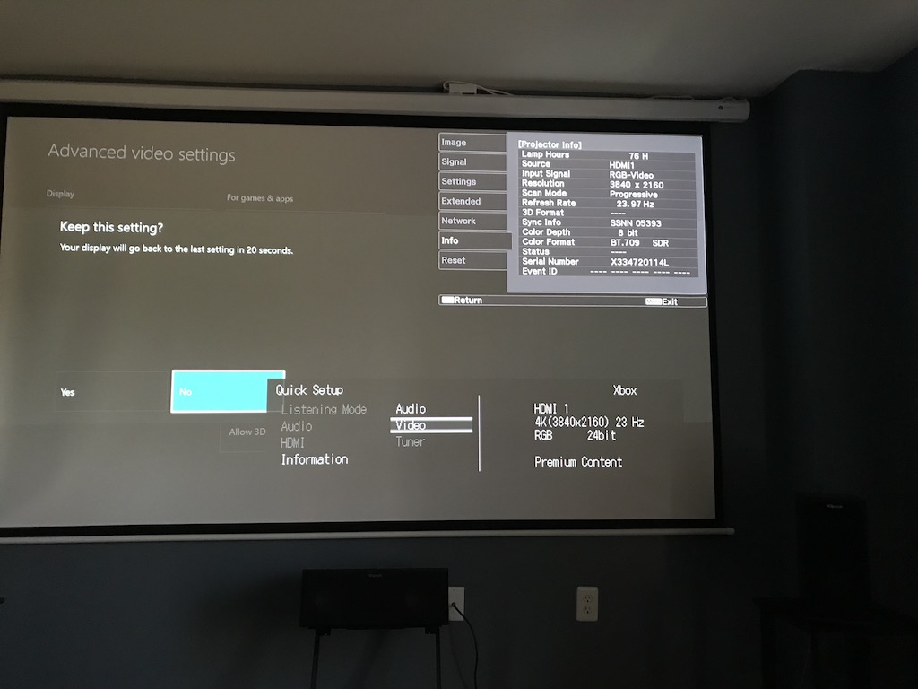 No HDR with Onkyo TR-NX646 and Epson 5040ub (4k / 24hz / YCbCr 4:2:2 24 bit) [​IMG]