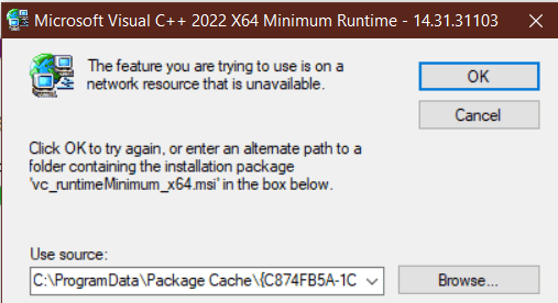 0xc000007b error while installing CATIA [​IMG]