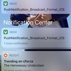 Anyone else getting improperly titled notifications from the Xbox test flight app? [​IMG]