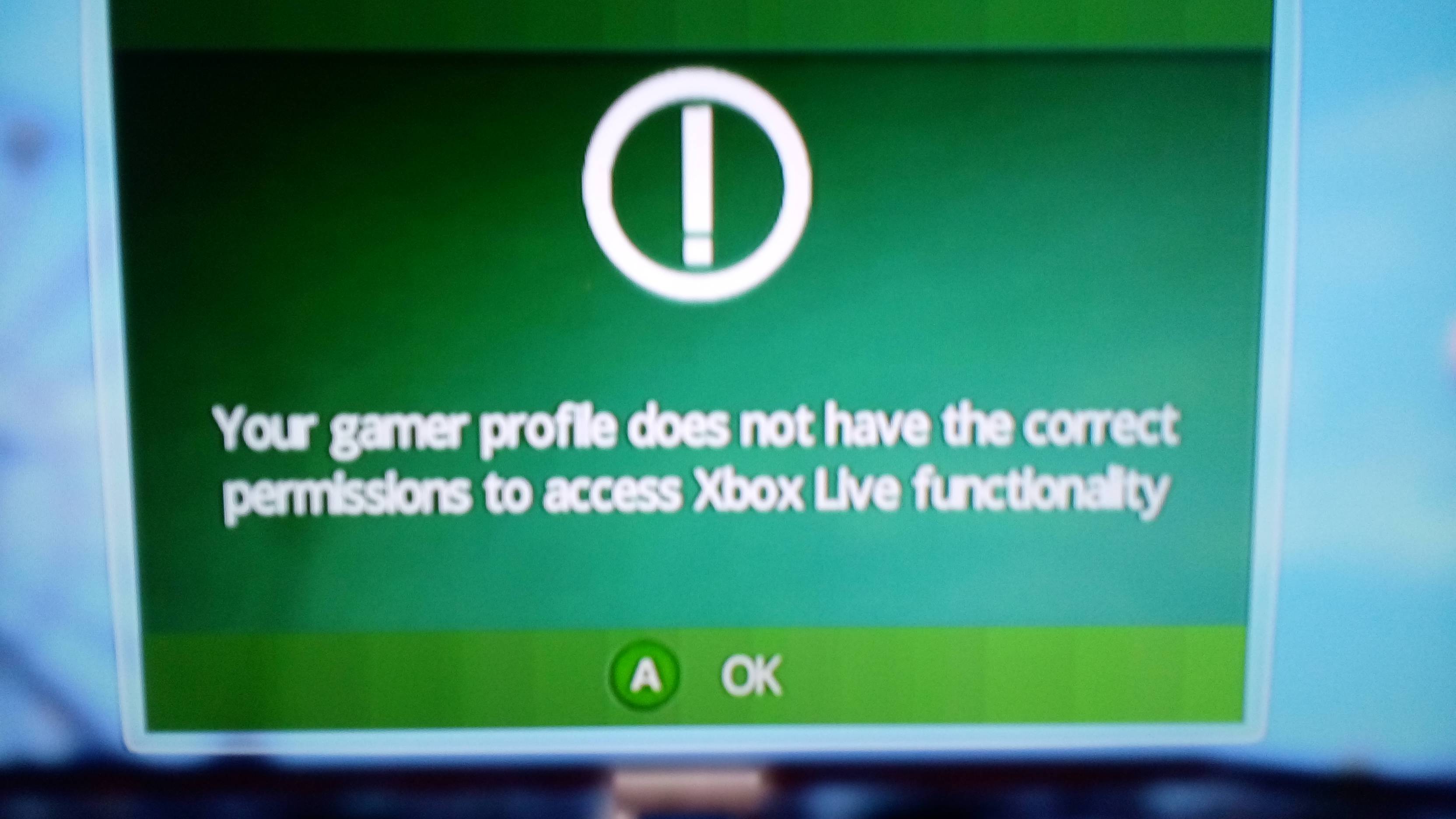 xbox live error [​IMG]