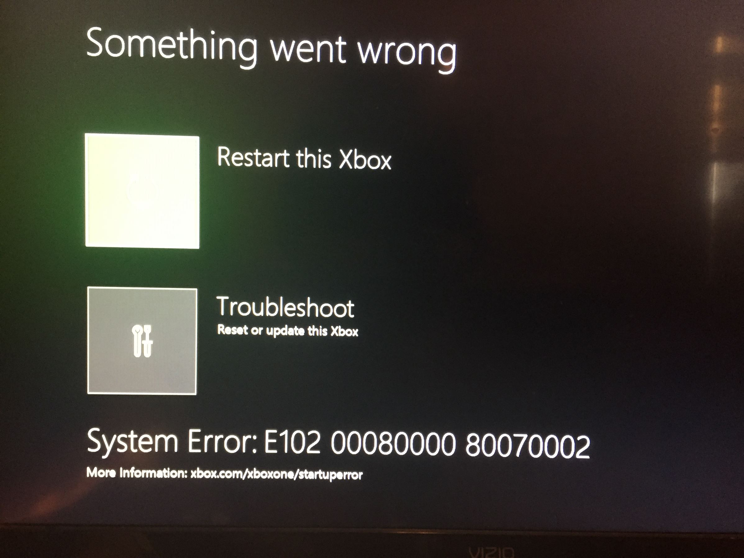 Xbox One S issue with older Visio tv??? [​IMG]