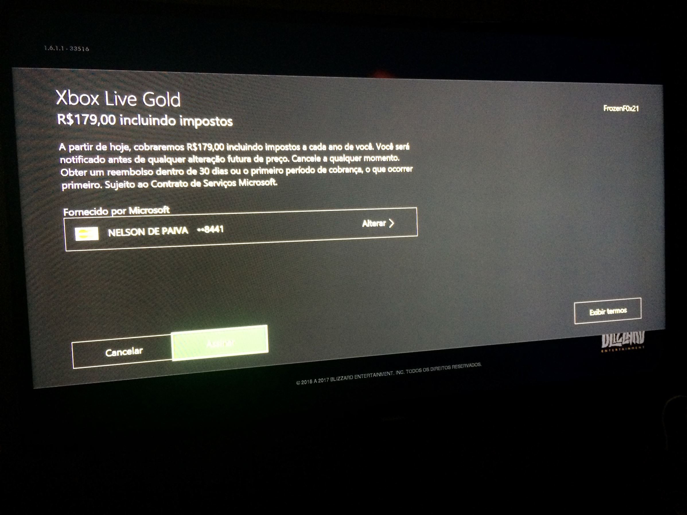 My xbox one doesn't recognize my gold membership [​IMG]