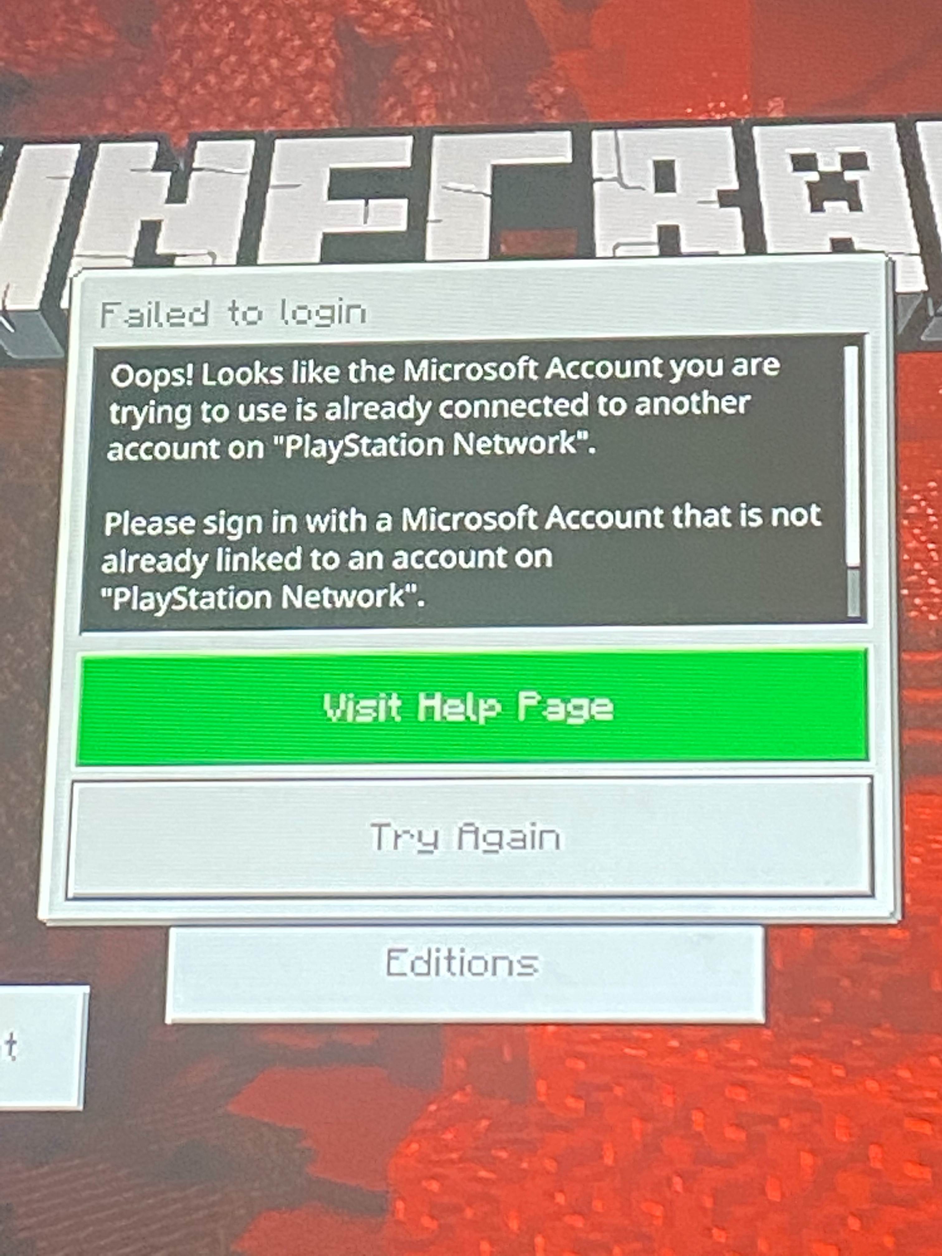 Microsoft accout cant connect on ps4 [​IMG]
