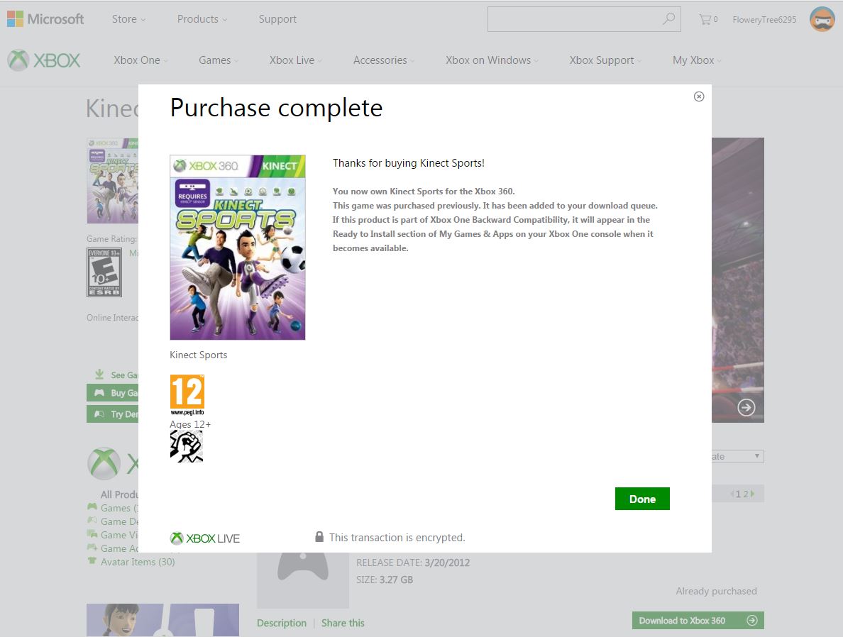 Purchased Kinect Sport Xbox 360 but not appeare on Xbox One [​IMG]