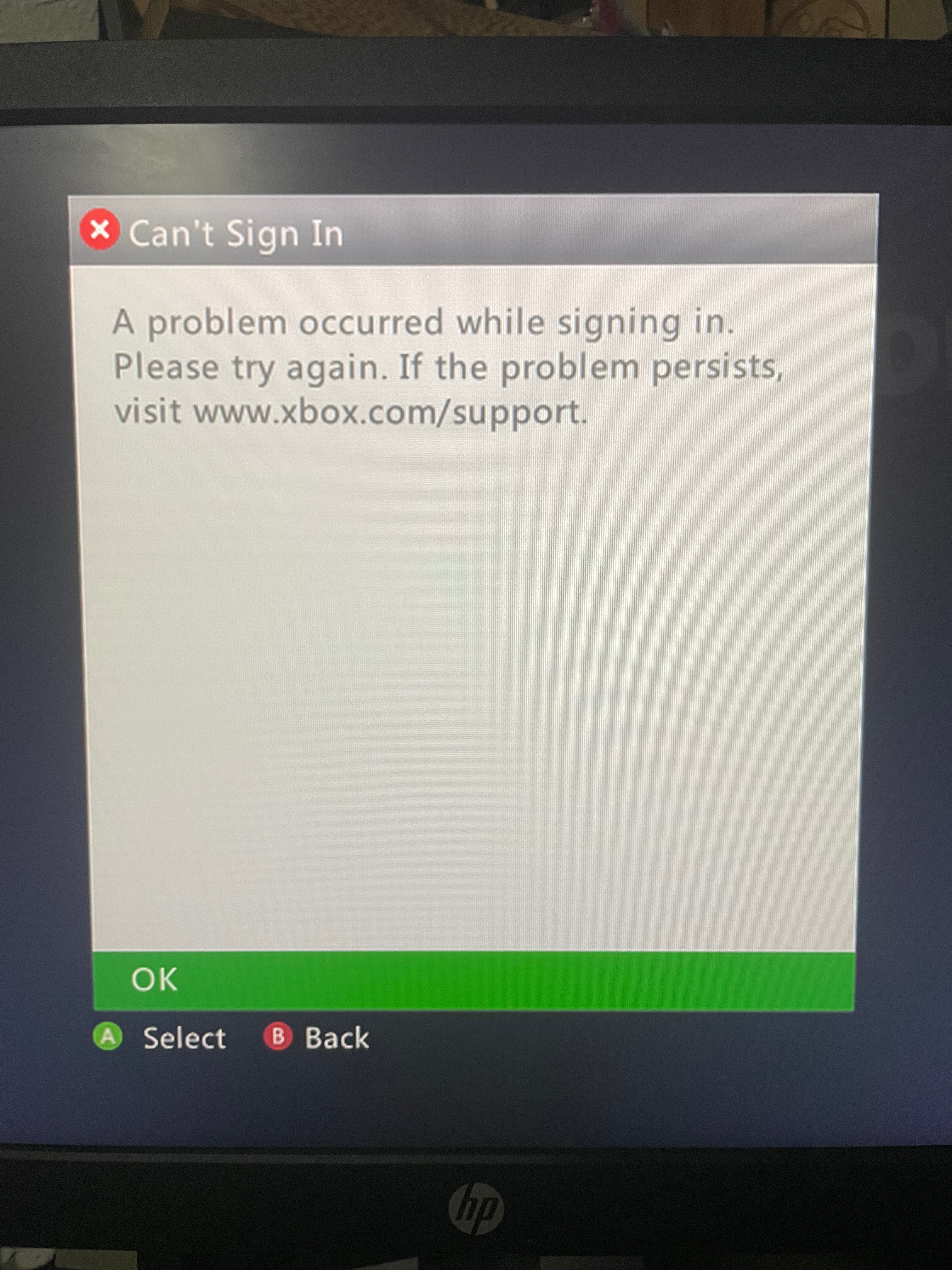 Can’t sign in when playing on backwards compatible games [​IMG]