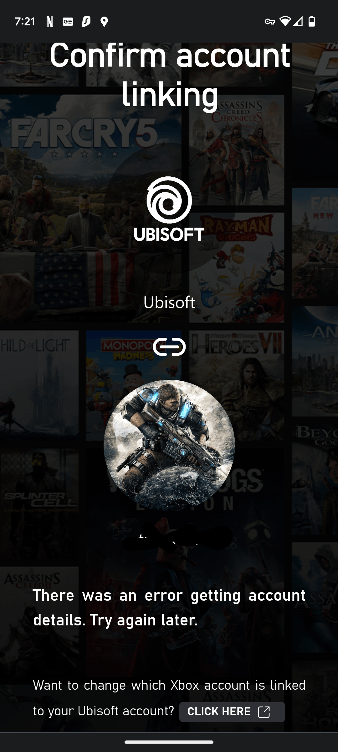 I can't link my Ubisoft account, gives me an error [​IMG]