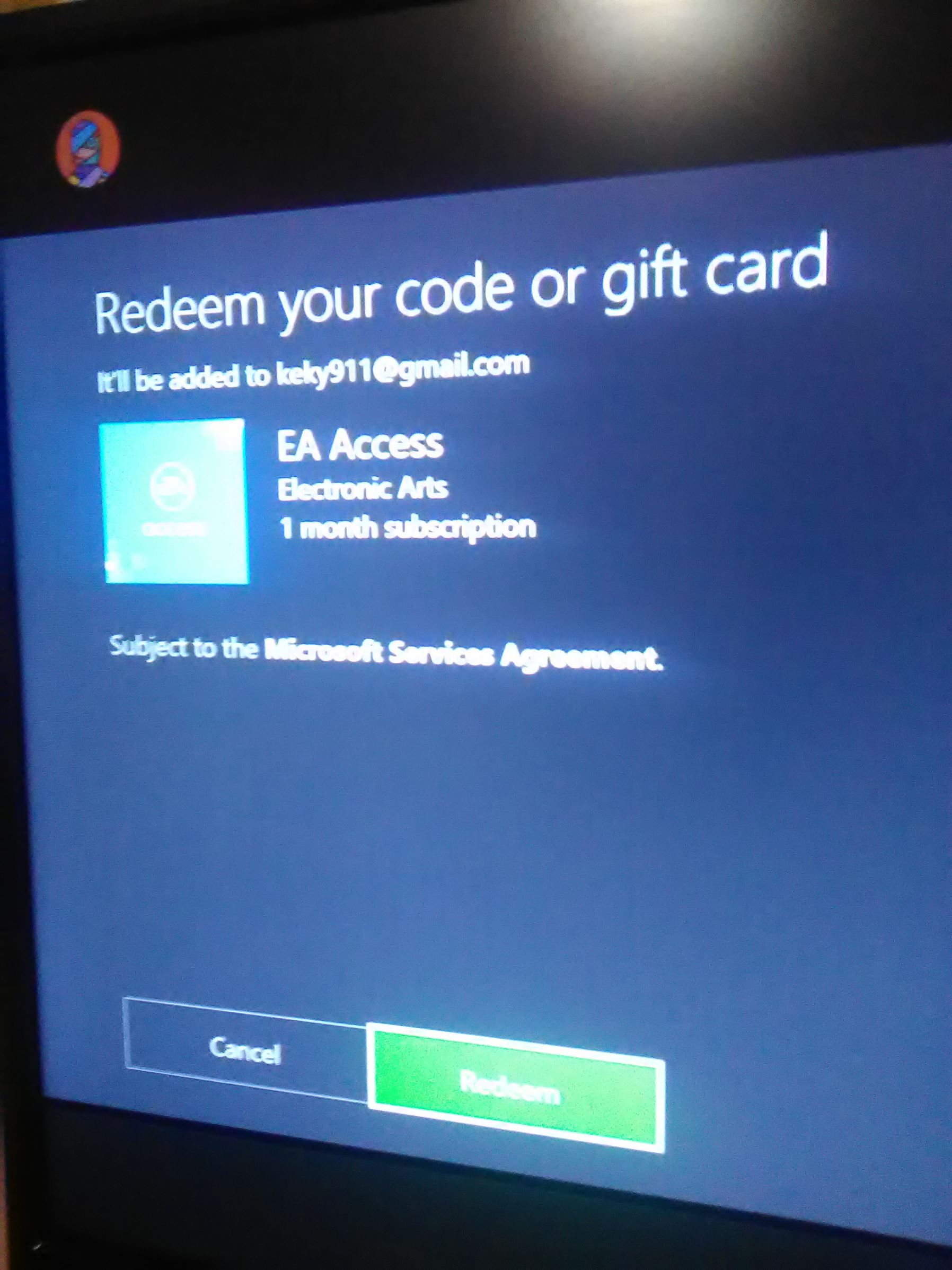 Cant reedeem ea access code [​IMG]