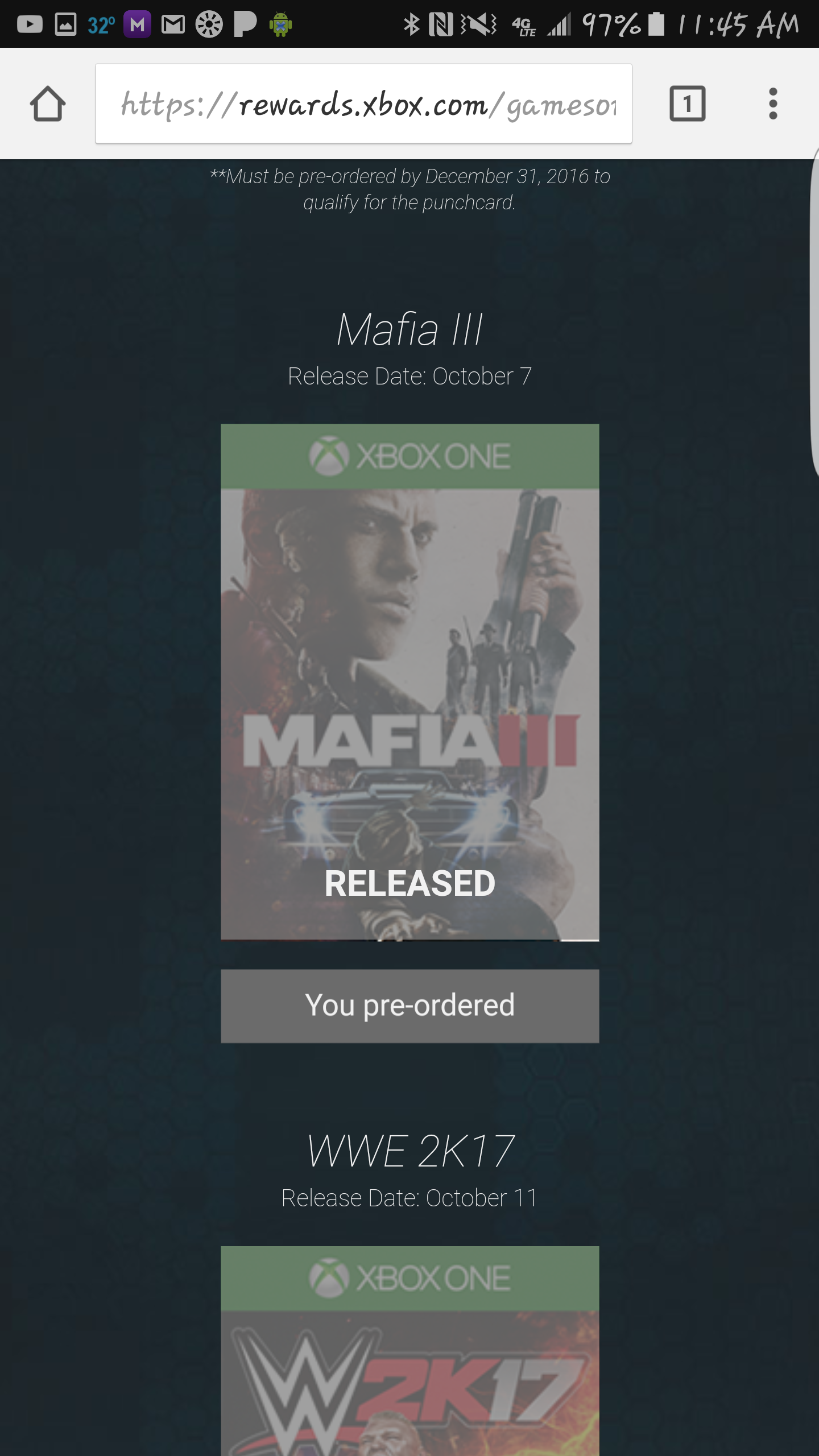 Problem with preorder and punchcard about it [​IMG]