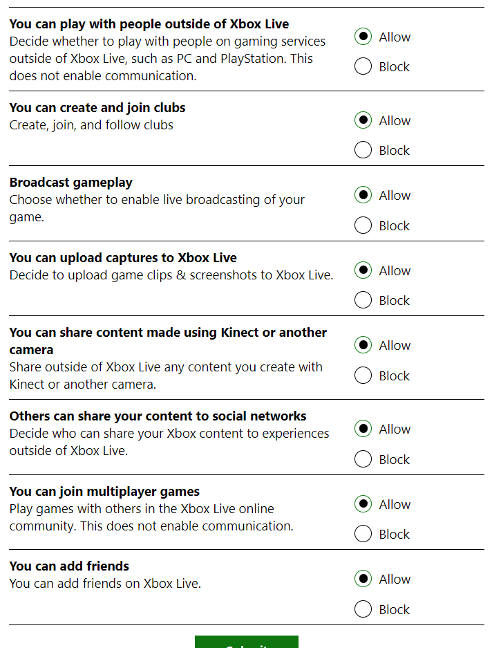 I've Already Enabled Multiplayer on my Xbox "Privacy & online safety" setting but I'm still... [​IMG]