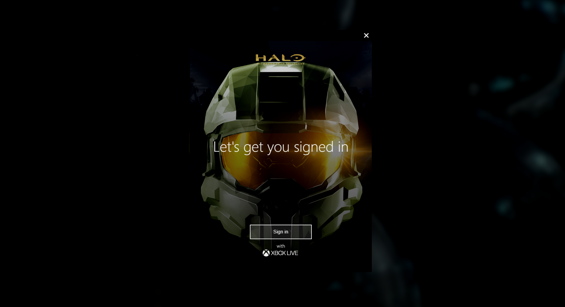 i can't log in the game. halo master chief collection. [​IMG]