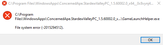 my stardew valley can't open [​IMG]