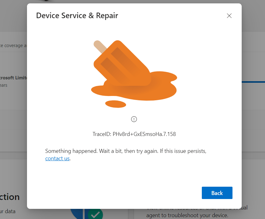 Warranty process breaks, cannot contact anyone to resolve, cannot request a call back [​IMG]