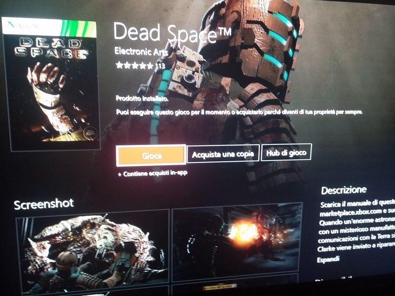 FREE monthly game Dead Space (xbox one backward compatible) not in my list of games anymore [​IMG]