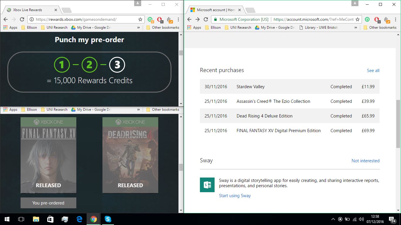 Dead Rising 4 didnt count towards Pre-Ordered Punchcard [​IMG]