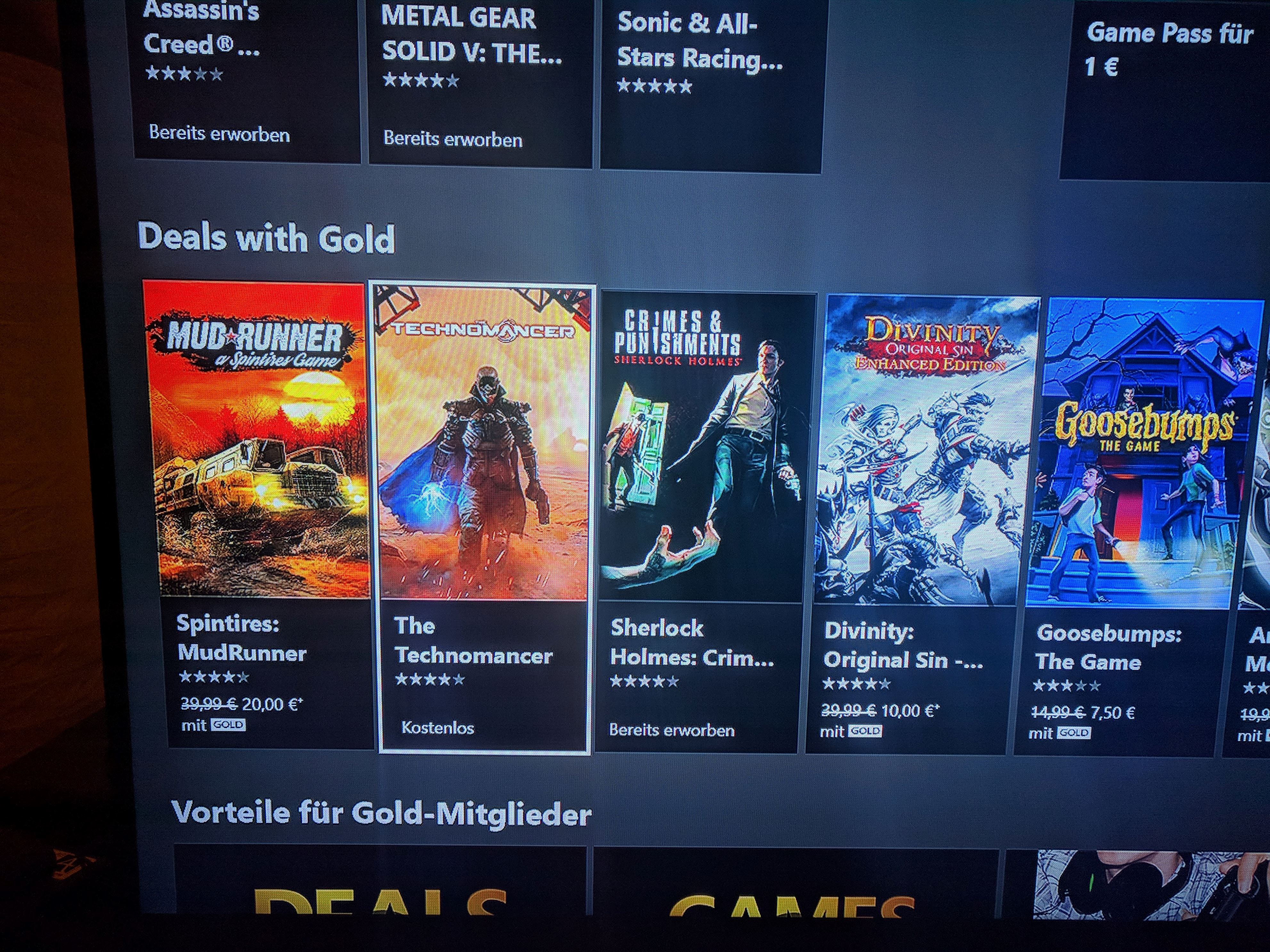 Xbox One "Deals with Gold" offered "The Technomancer" for FREE (Kostenlos) but in the next ... [​IMG]