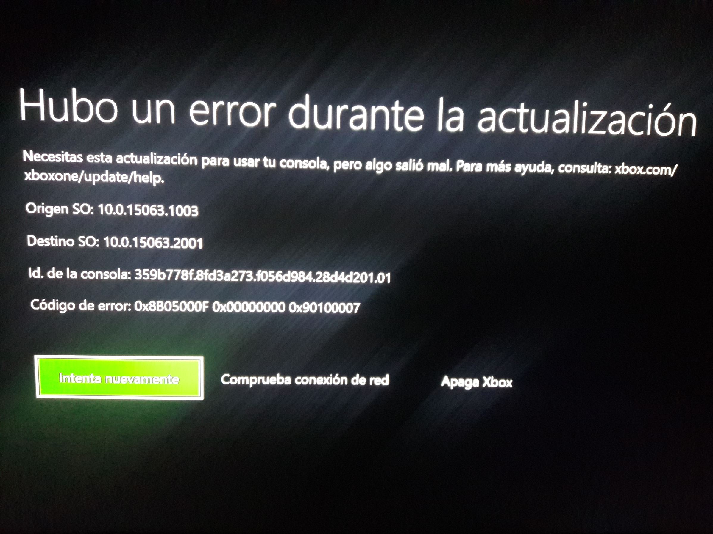 No se actualiza mi consola [My console is not updated] [​IMG]