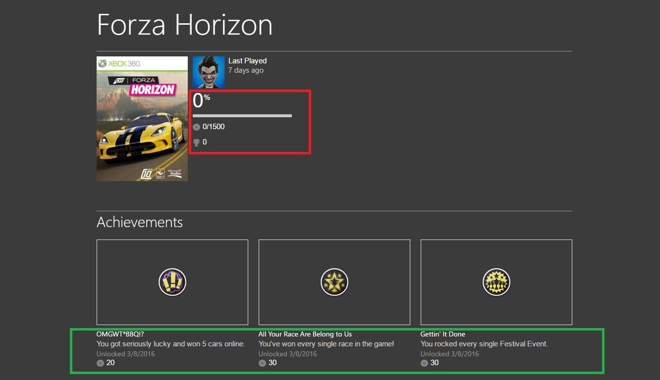 XBOX360 Achievements Not Show Up In Total GameScore [​IMG]