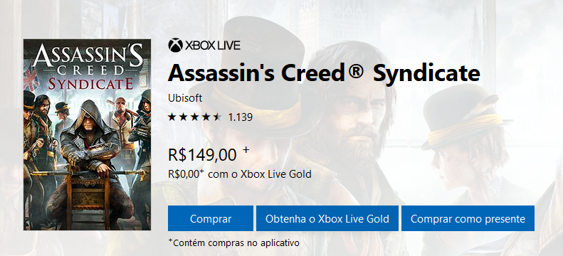 Assassins Creed Syndicate "Games with Gold" donwload is NOT working [​IMG]