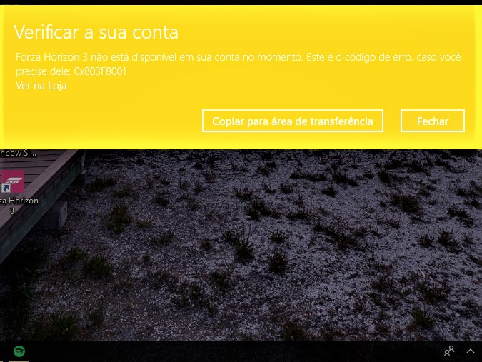 Erro ao abrir Forza Horizon 3 no computador [​IMG]