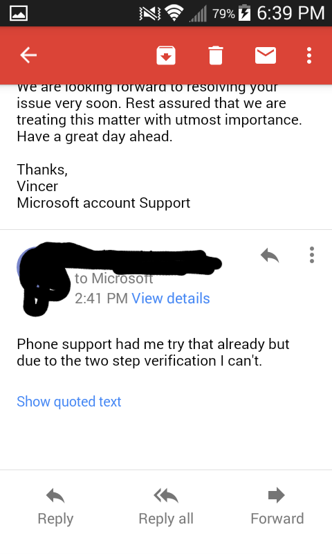 Microsoft closed my account because it was hacked and I've now lost all my stuff. [​IMG]