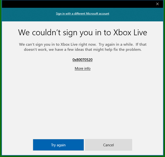 Cannot log into xbox on my PC [​IMG]