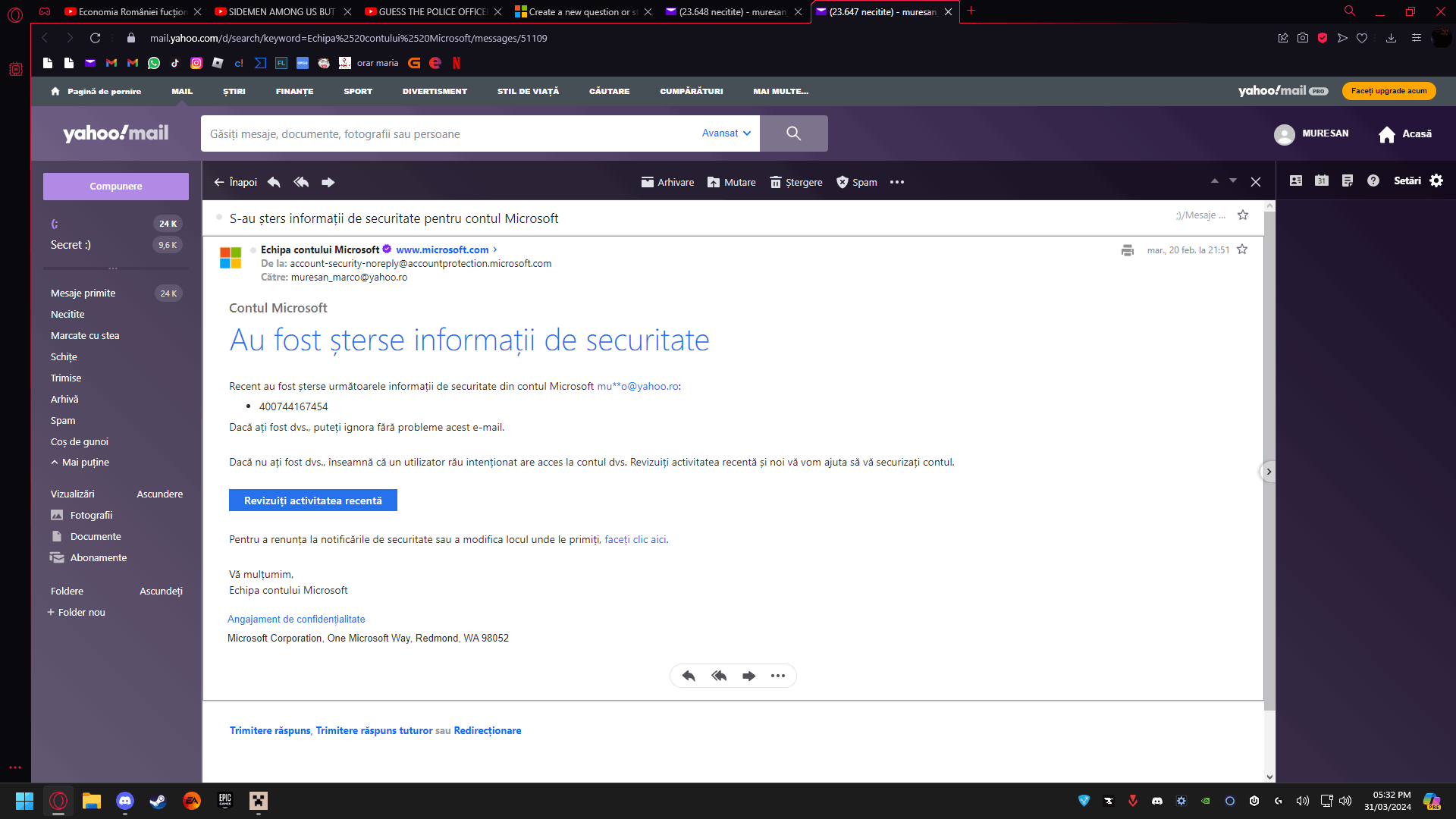 Recover my microsoft account because it was stolen. [​IMG]