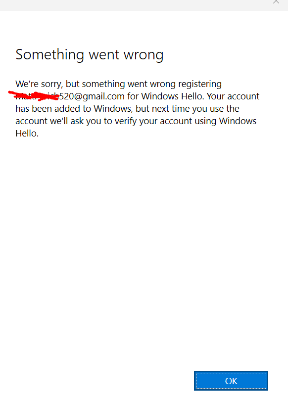 I can't sign into Xbox or any games with my Xbox account because of Windows Hello [​IMG]