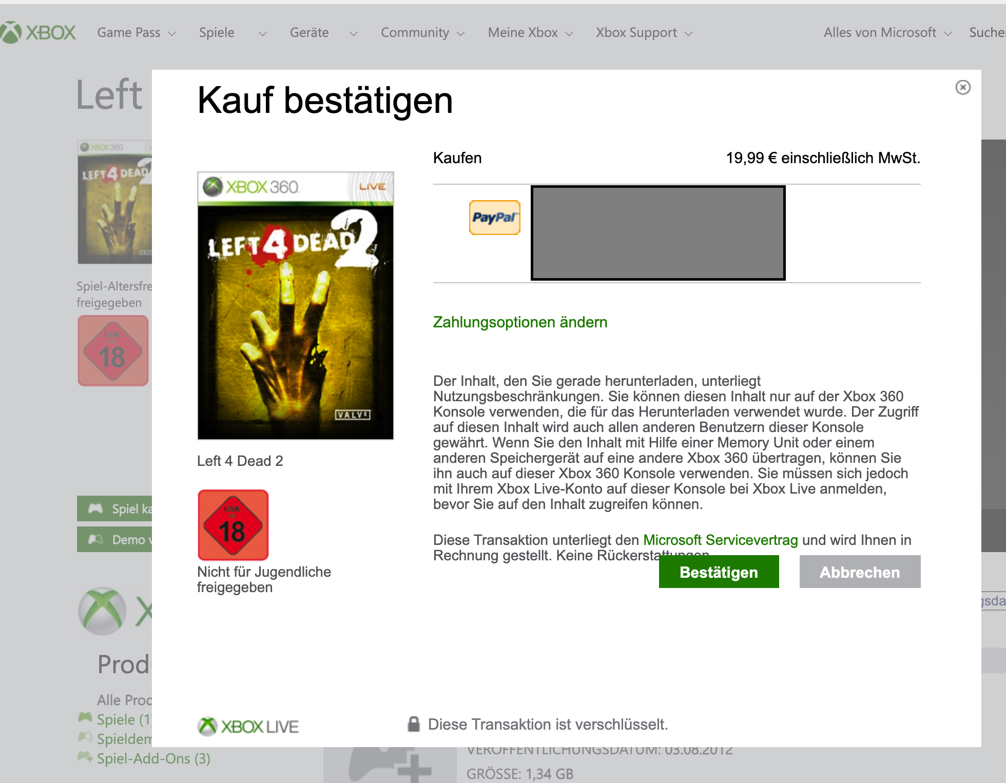 Problem : Can't Buy Left 4 Dead 2 [​IMG]