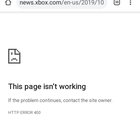 news.xbox.com never works for me on chrome. I am a chrome user in GB. I noticed that the... [​IMG]