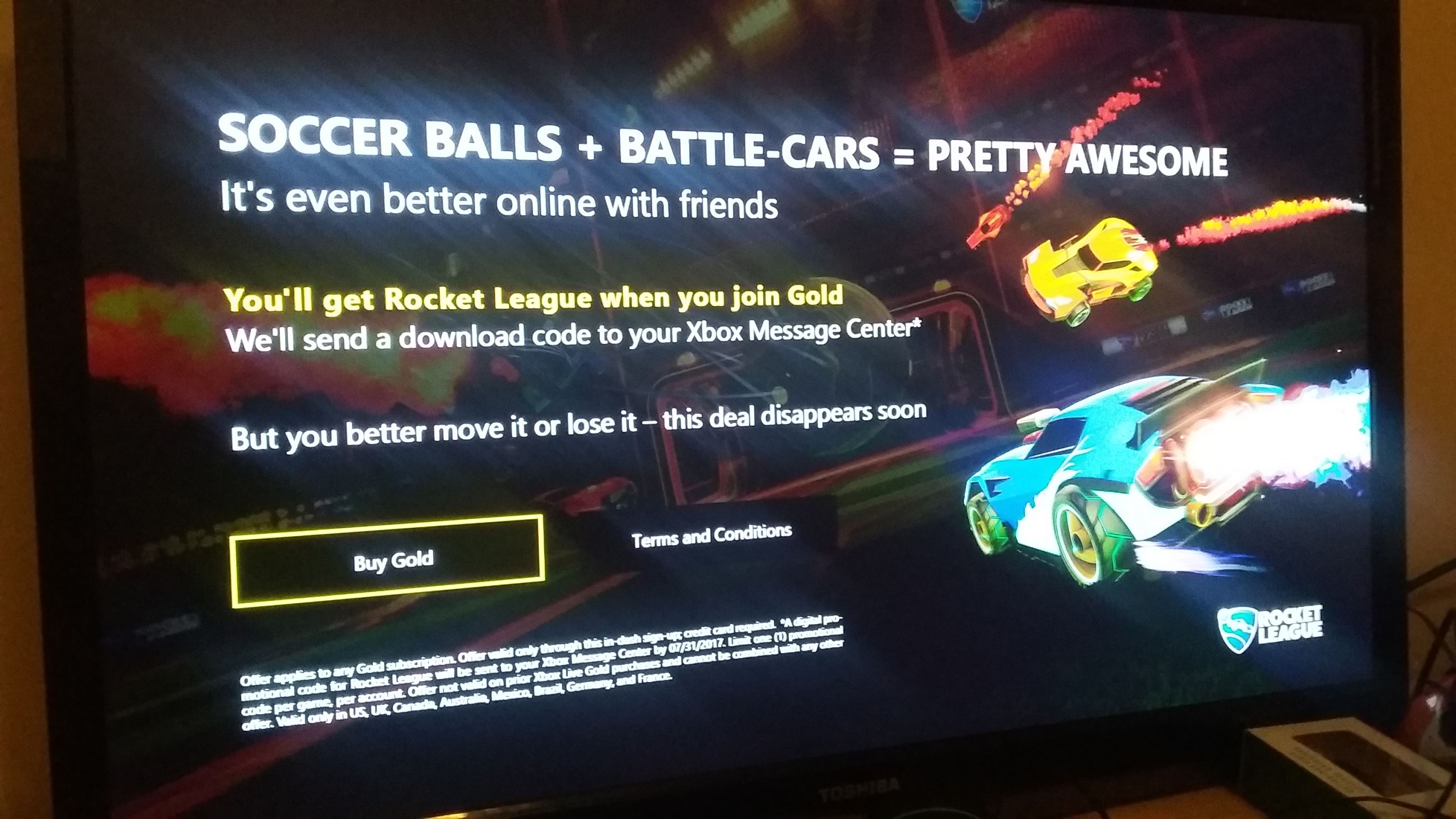 Still haven't recieved rocket league code for targeted in-dash promo [​IMG]