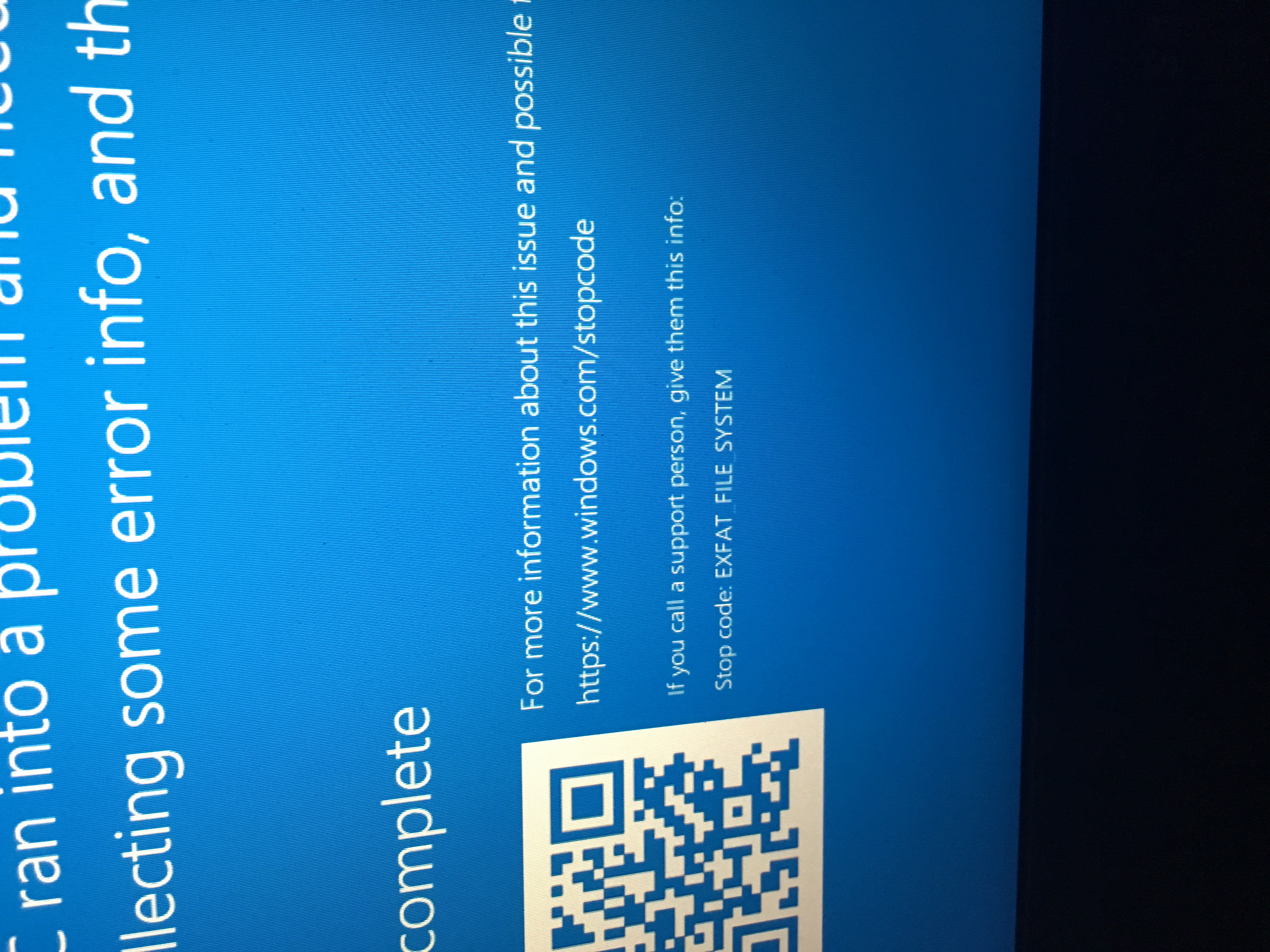 “Exfat file system” blue screen. While playing Forza 7 [​IMG]