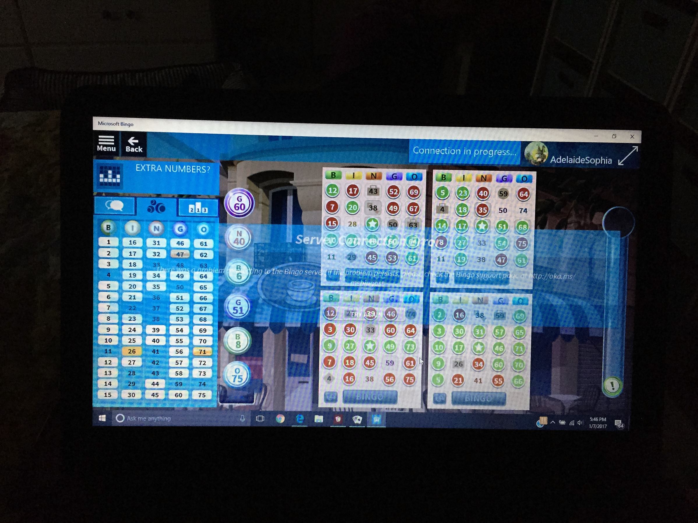 Bingo Issue - Connection was lost and so were the 12 bingos and 9 keys plus other coin and bag ... [​IMG]