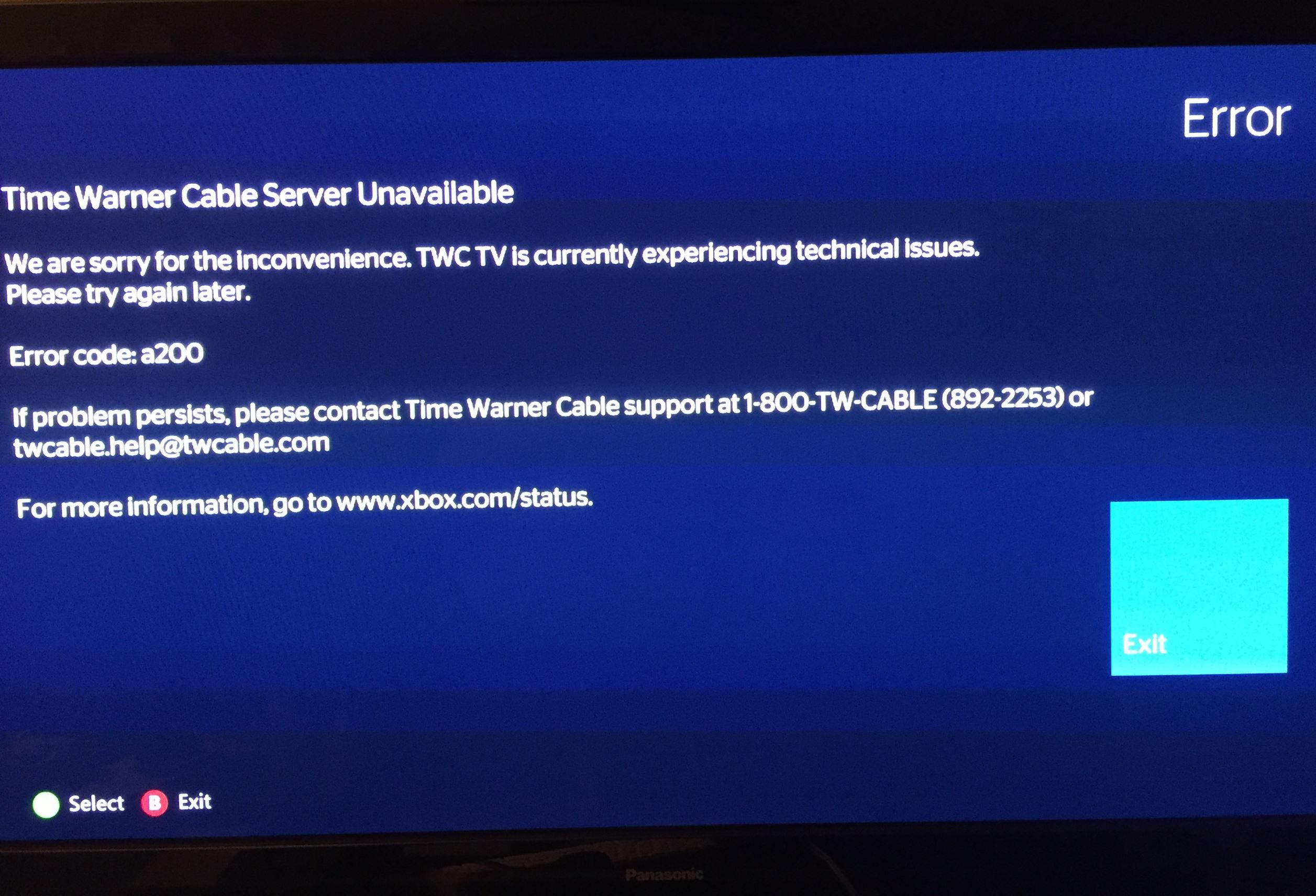 Xbox One Time Warner Cable (TWC App) [​IMG]