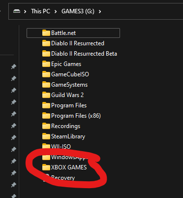 XBOX App, created an install folder with a SPACE in it, can't install games to it NOR can I... [​IMG]