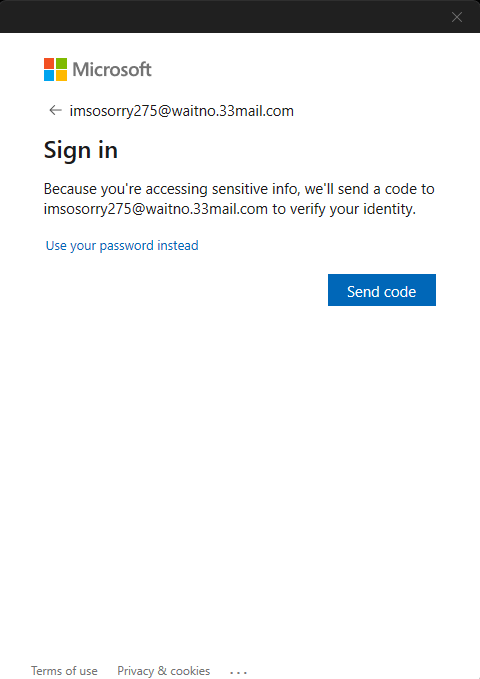 When I try to sign in it says account does not exist and when I try to send a verification... [​IMG]